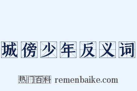 城傍少年反义词是什么意思的图片